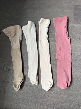Tights Pink, Cream & Tan